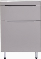 Style Line Тумба под раковину Бергамо Мини 60 серая Люкс антискрейтч Plus